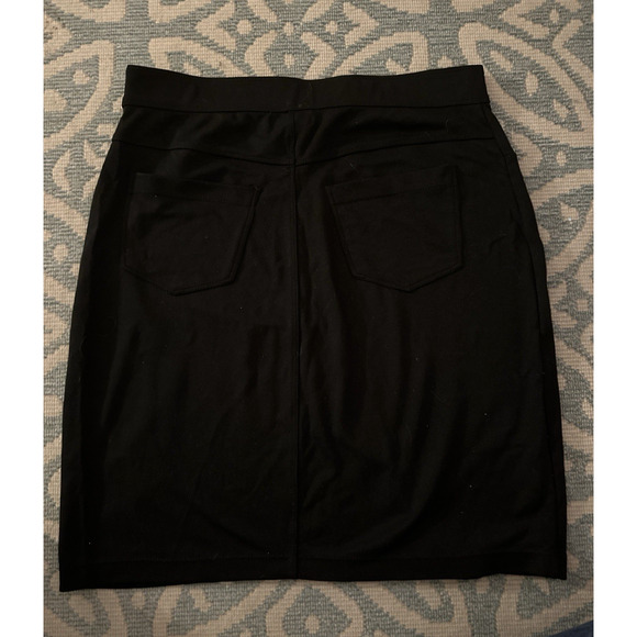 Max Edition Womens Skirt Pencil Black Short Mini Above Knee Career Size Medium M - Picture 3 of 7